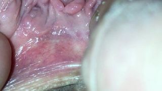 CLOSE UP PUSSY GAPING WITH EX WIFE