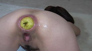 Elmer’s Wife Anal fisting fruits 2